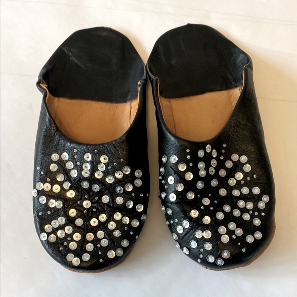 Moroccan leather slippers